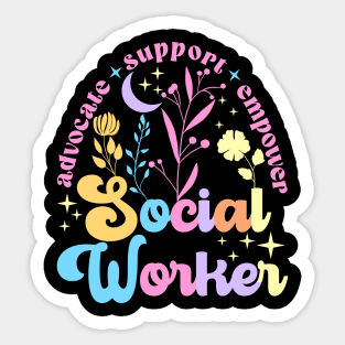 Social Worker T-Shirt - Cool and Cheering Social Work Month Sticker